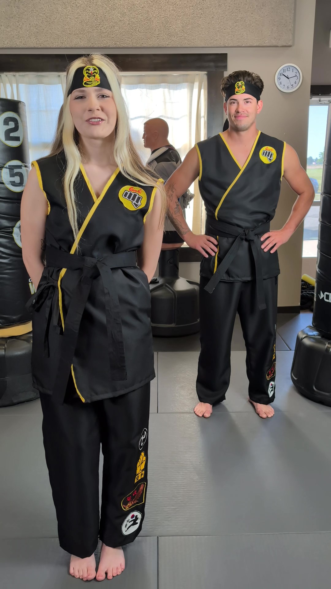 Break a sweat and show off your mighty karate skill when you wear this exclusive Karate Kid Cobra Kai Costume for Adults for your next Halloween look.